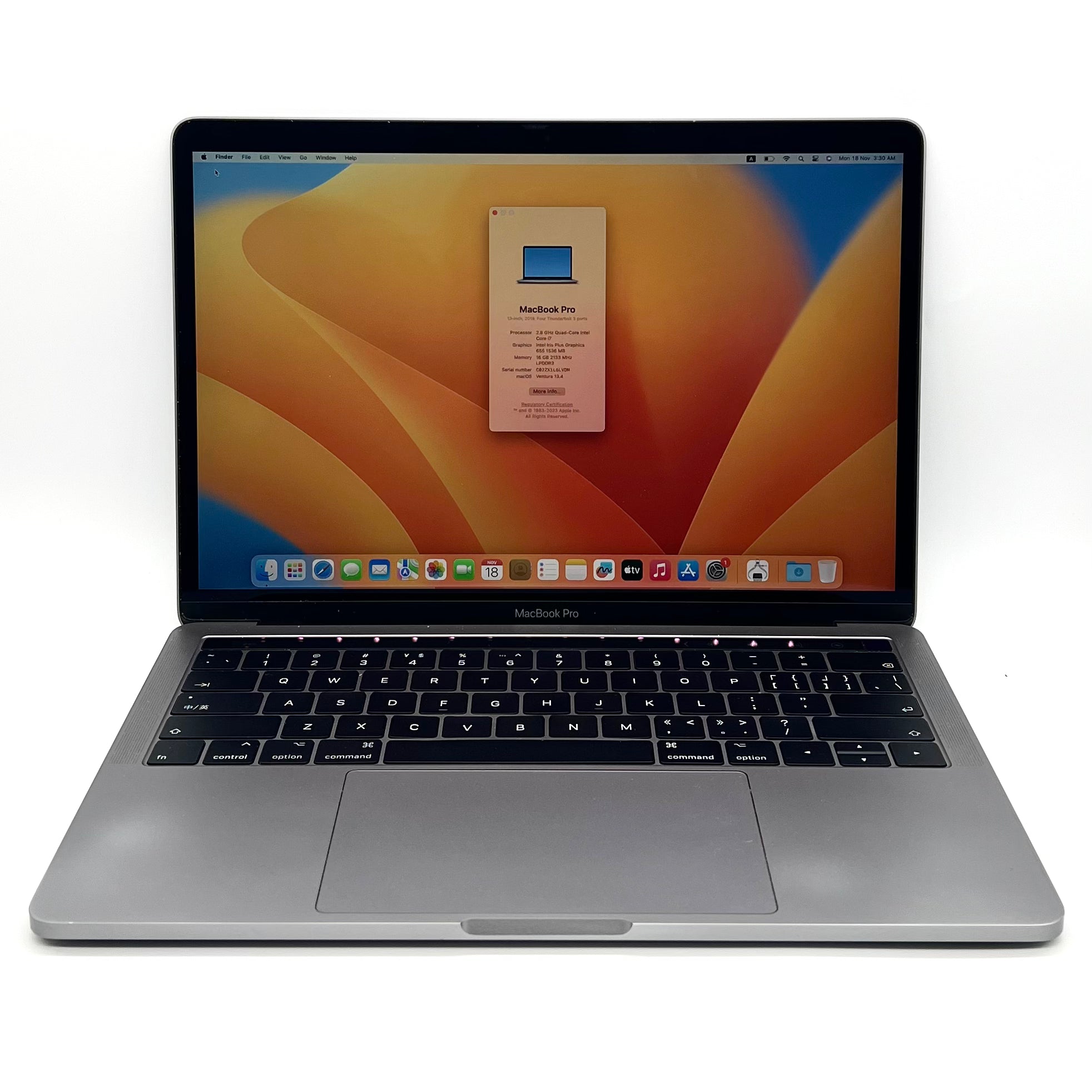 (ISWA400018) 中古MacBookPro/2019/i7-2.8GHz/16GB/2TB